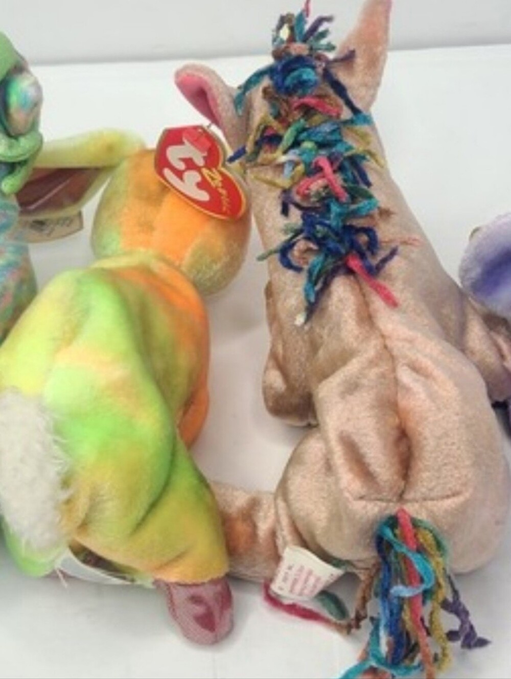 Vtg Ty Beanie Babies Zodiac Collection Lot Of 2 Horse Rabbit Astrology - Picture 3 of 5